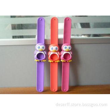 Owl Slap Silicone Rubber Watch Strap , Debossed Logo